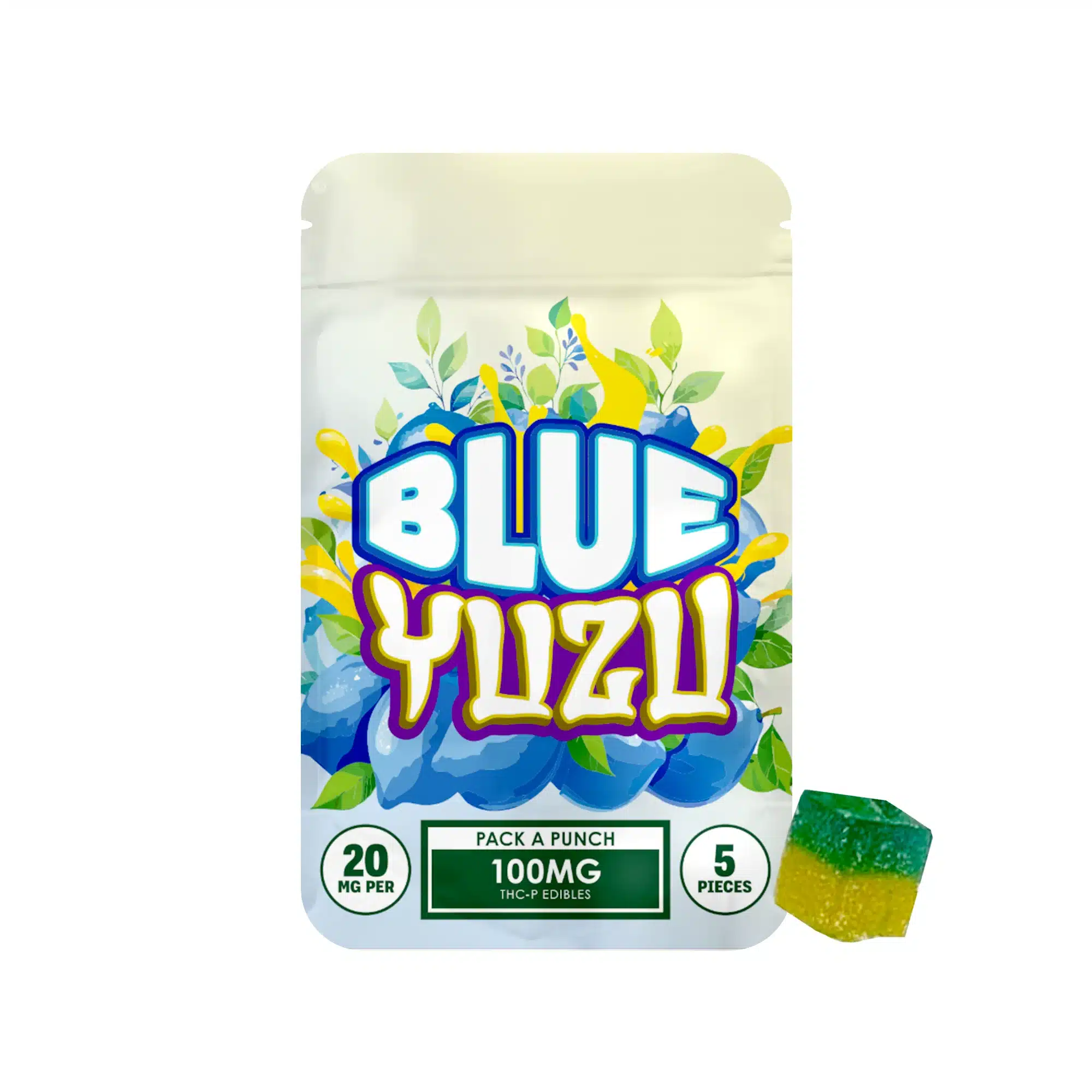 Blue Yuzu | Pack A Punch | 100mg Edibles